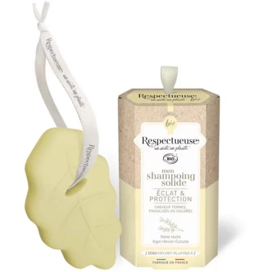 Respectueuse Mon Shampoing Solide Éclat et Protection Bio 75 g