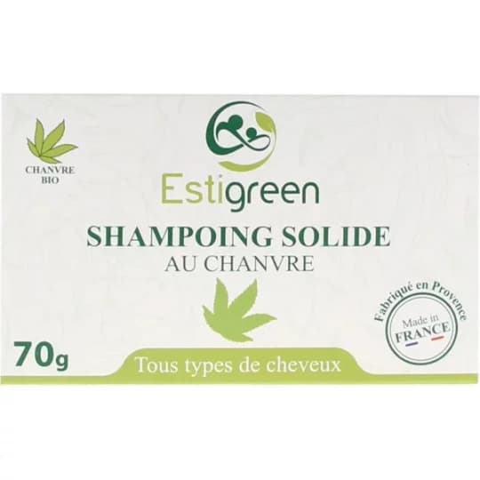 Estigreen Shampoing Solide au Chanvre 70 g