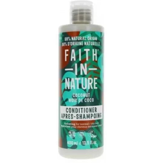 Faith In Nature Après-Shampoing à la Noix de Coco pour Cheveux Normaux à Secs 400 ml