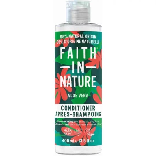 Faith In Nature Après-Shampoing à l'Aloe Vera pour Cheveux Normaux à Secs 400 ml