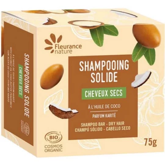 Fleurance Nature Shampoing Solide Cheveux Secs Bio 75 g