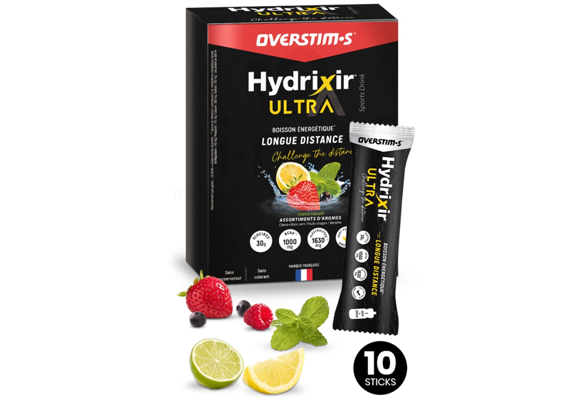 OVERSTIMS Boisson Hydrixir Ultra (10 Sticks) Assortiment arômes