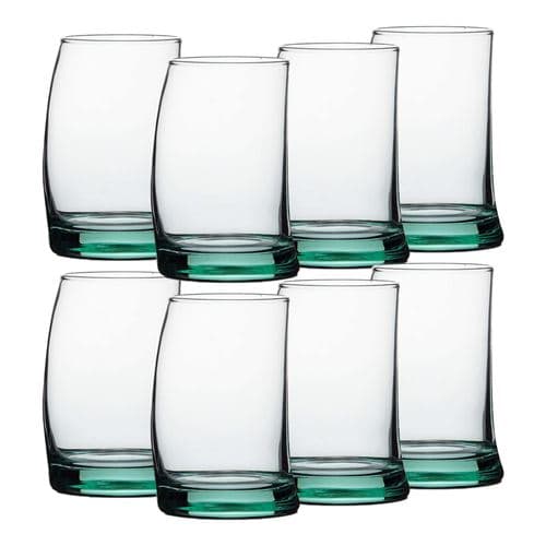 Lot de 8 verre à liqueur, verre dégustation, gobelets à eau en verre, capacité 27.5 cl - JUANIO -