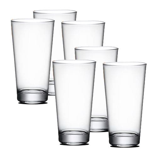 Lot de 6 verre à liqueur, verre dégustation, gobelets à eau en verre, capacité 37 cl- JUANIO -