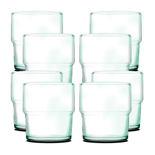 Lot de 8 verre à liqueur, verre dégustation, gobelets à boisson en verre, capacité 30 cl - JUANIO -